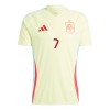 Camisola Espanha Alvaro Morata 7 Homen Equipamento 2ª Euro 2024